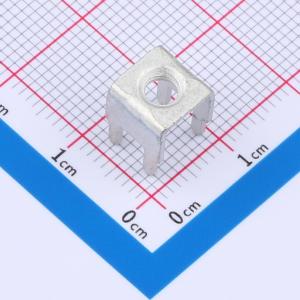 PCB焊接端子抽牙M4 四脚 7.8*7.8*9.8mm T0.8 镀雾锡