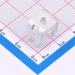 PCB焊接端子铆垫片M4 四脚 11.1*9.2*12.6mm T1.2 镀雾锡