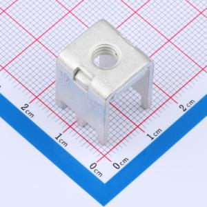 PCB焊接端子铆垫片M6 六脚 14.5*14.5*20mm T1.5 镀雾锡