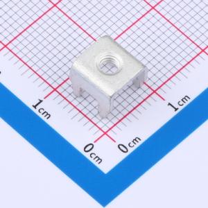 PCB焊接端子抽牙M3 四脚 8.0*8.0*6.8mm T0.8 镀雾锡