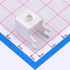 PCB焊接端子抽牙侧插M5 四脚 13*18*15mm T1.2 镀雾锡