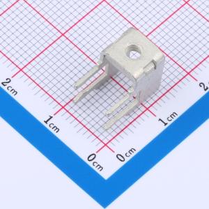 PCB焊接端子铆垫片侧插M3 四脚 8.3*13.2*11.4mm T0.8 镀雾锡