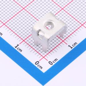 PCB焊接端子铆垫片M4 四脚 10*8.0*9.8mm T1.0 镀雾锡
