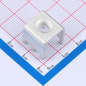 PCB焊接端子抽牙M6 六脚 14.5*14.5*15mm T1.5 镀雾锡