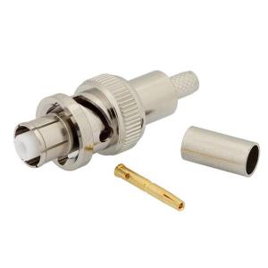 SHV插头式直型连接器,压接/焊接附件,适用于同轴电缆 RG58、RG303、RG141、PE-C195、PE-P195、LMR-195,0.195英寸
