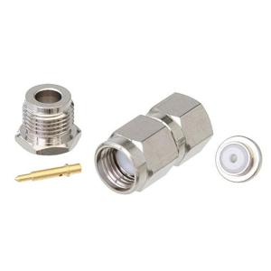SMA直型公头连接器,夹持式/焊接附件,适用于同轴电缆 RG188-DS、RG316-DS