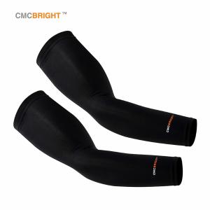 CMCBRIGHT添星 冰袖 锦氨纶冰丝面料 工作骑行防晒套袖 黑色