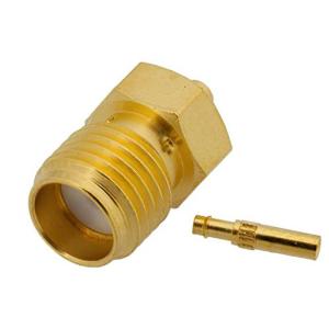 SMA直型母头连接器,焊接附件,适用于同轴电缆 PE-034SR