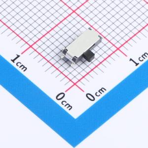 七脚拨动6.6x2.7x1.4H/侧按贴片/1P2T/行程1.5mm/全黑/150gf/编带