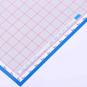 FFC排线0.5mm 6P总长100mm 反向 金手指4m 加强板8mm