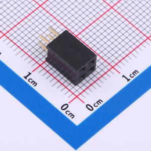 间距:2.54mm 2x2P 直插