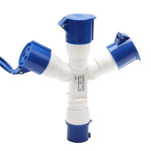 ZJXM/浙江新曼 工业插头 三芯32A 输入端最大功率6KW