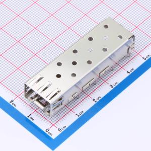 SFP 1X1光纤模块配套屏蔽笼子配套座子XDSFP-020-0852