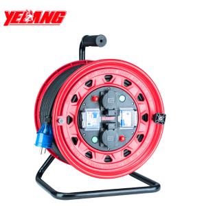 野狼YELANG 220V~250V10A绕线盘电缆盘电源盘卷线盘3*1.5*30m/ YLB33040930一机一保护独立控制