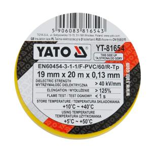 YATO(易尔拓)黄色电工绝缘胶带19MMX20M