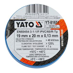 YATO(易尔拓)蓝色电工绝缘胶带19MMX20M