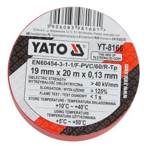 YATO(易尔拓)红色电工绝缘胶带19MMX20M
