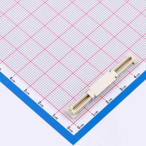 PIN:100P 间距:0.8mm 立贴