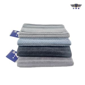 中神盾 毛巾 SWS-PPET120  优质棉吸水  柔软吸水面巾不掉毛 蓝色镂空横条