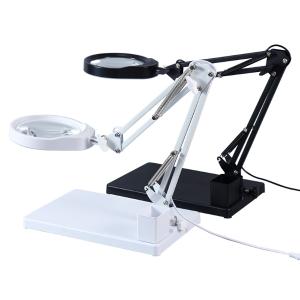 PDOK台式放大镜带LED灯 白色 PD127