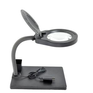 PDOK台式放大镜带LED灯 白色 PD310