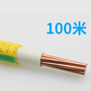 JINKO/金科仪器 双塑铜芯电线 ZC-BVV*10mm² 100米一盘 黄绿双色
