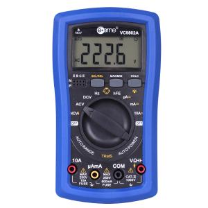 e+erne(伊万仪通) 数字式手持万用表 VC9802A NCV;三极管测试;二极管测试;火线辨别;相对值;真有效值;通断测试