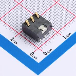 2.5间距 弹片电池座3pin 塑高8.0