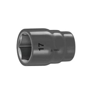 KENTA/克恩达1/2"电工绝缘六角套筒 规格22mm 直径34.5mm KT8-256-182