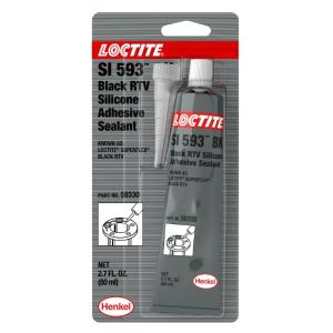 汉高乐泰Henkel Loctite乐泰593弹性密封硅胶黑色脱酸LOCTITE SI 593 300ML