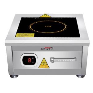 松润/SOR 商用电磁炉大功率平面电磁灶餐厅食堂台式全不锈钢电炒炉煲汤炉 面板尺寸400*400mm SOR-N514[380V 6KW]