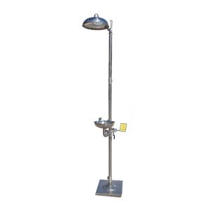 越翔安防/YX YX-FH-PK 304不锈钢复合紧急喷淋洗眼器 立式紧急冲淋洗眼器 防冻排空喷淋洗眼器