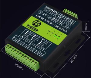 ZS(中盛科技) 全隔离模拟量采集电压电流输入模块通道隔离5V10V30V/4-20mA转485