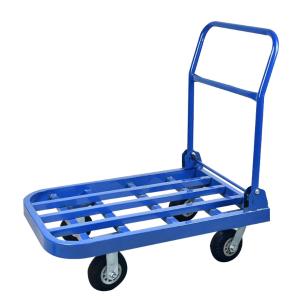 臻远ZY-PBC-13折叠平板车 搬运车 宽600长900高850mm 承重450公斤(大号款6寸加厚黑胶轮)