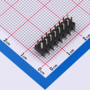 2x8P 间距:2.54mm 方针 立贴