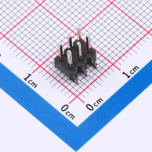 2x3P 间距:2.54mm 方针 立贴