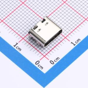 USB Type-C 母座 卧贴