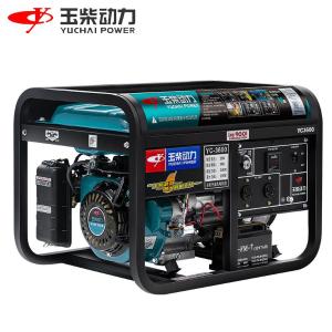 玉柴动力汽油发电机3.5千瓦家用开架款220v单相 手启动 YC3600 3.5