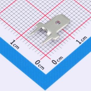 PCB线路板焊接插片G4.8*W8.0*H13.0-0.8T黄铜两脚带柱插件