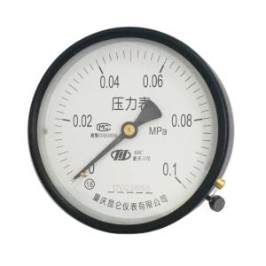 普通轴向压力表 60mm/0~2.5MPa/G1/4/中轴向无边/2.5级/表壳材质铁+接液材质铜