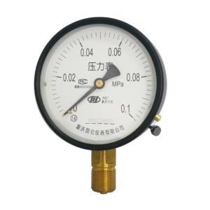 普通压力表 60mm/0~40MPa/NPT1/4/径向/2.5级/表壳材质铁+接液材质铜
