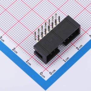 2.54mm 2x7P 排数:2 每排P数:7