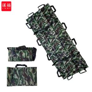 谋福(CNMF)简易用担架 折叠多功能加厚帆布软担架 急救布担架 1800*700迷彩带包