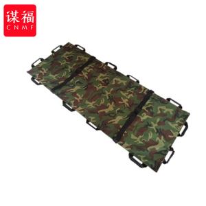 谋福(CNMF)便携式担架折叠 消防急救援护 多种规格可选 软面简易软担架(普通款迷彩不带包)