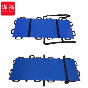 谋福(CNMF)便携式担架折叠 消防急救援护 多种规格可选 软面简易软担架(普通肩带款蓝色)