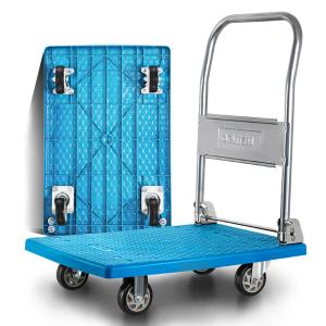 得力工具/deli-tools 平板车 蓝色 470x710mm承重