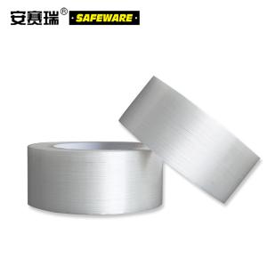安赛瑞 强力纤维胶带(3卷装)20mm×50m 无残胶耐高温纤维胶带 条纹无痕纤维胶带12666