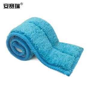 安赛瑞 商用擦窗器擦布替换装 玻璃刮替换装布头 刮水器替换擦布 商用擦玻璃器布头 9×29cm(2块装)10669