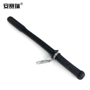安赛瑞 防暴橡胶棍 巡逻棍 狼牙橡胶棒 狼牙棍橡胶直棒 安保执勤巡逻防身棍 防暴防身橡胶棍12683