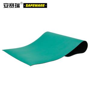 安赛瑞 橡胶防静电台垫桌垫 绿色 实验室抗静电桌垫 防静电工作台布 防静电胶皮 1m×1m×2mm 10972